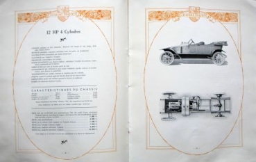 Clement-Bayard Automobiles Modelprogram 1914 Carbrochure (2674)